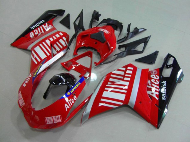 Alice Rojo 07-14 Ducati 848 1098 1198 Carenado Moto