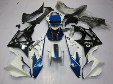 Alienígena Azul & Blanco 09-14 S1000RR Carenado Moto