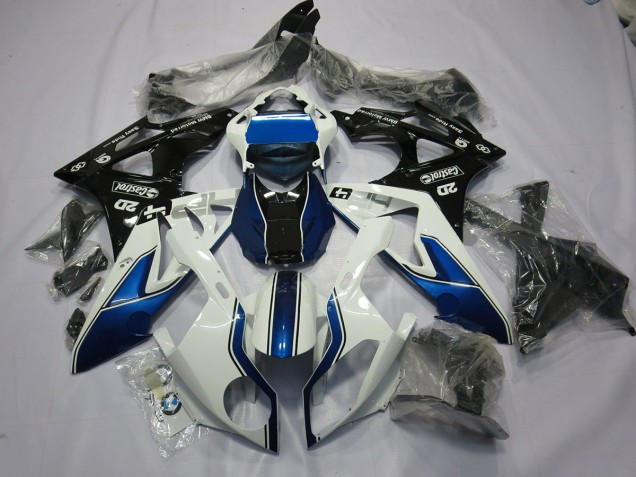 Alienígena Azul & Blanco 09-14 S1000RR Carenado Moto