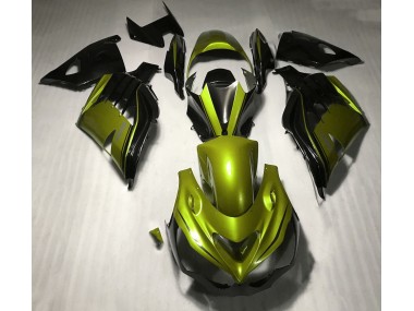 Amarillo Brillante & Negro 12-21 ZX14R Carenado Moto