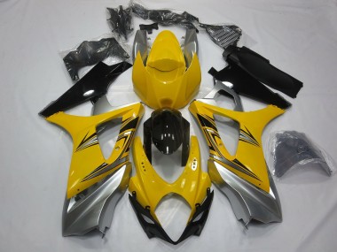 Amarillo Plata 07-08 GSXR 1000 Carenado Moto