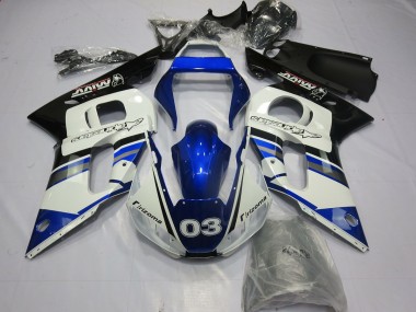 Azul Blanco 03 98-02 R6 Carenado Moto