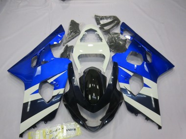 Azul Blanco 04-05 GSXR 600-750 Carenado Moto