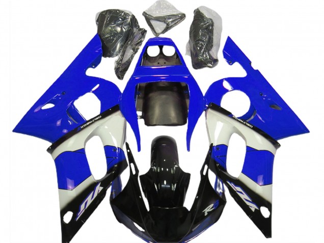 Azul Blanco & Negro 98-02 R6 Carenado Moto