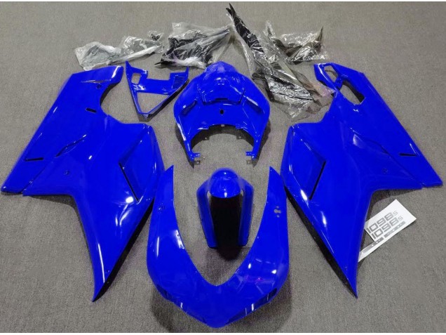 Azul Brillante Liso 07-14 Ducati 848 1098 1198 Carenado Moto