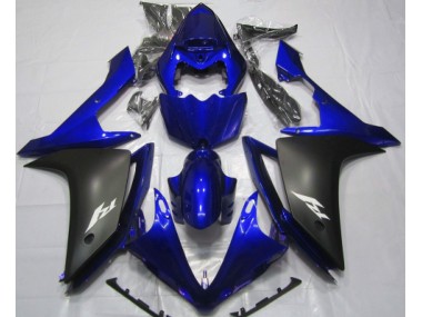 Azul Brillante & Negro 07-08 R1 Carenado Moto