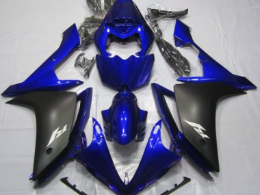 Azul Brillante & Negro 07-08 R1 Carenado Moto