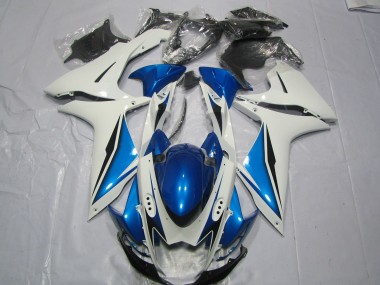 Azul Claro & Blanco 11-24 GSXR 600-750 Carenado Moto