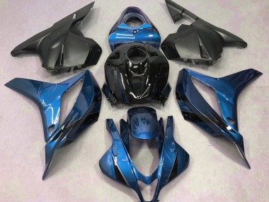 Azul Claro Con Negro 09-12 CBR600RR Carenado Moto