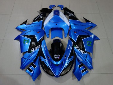 Azul Líquido & Logotipos 06-07 ZX10R Carenado Moto