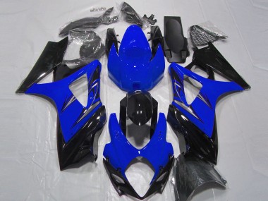 Azul & Negro 07-08 GSXR 1000 Carenado Moto