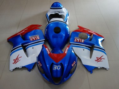 Azul Océano & Logotipos 97-07 GSXR 1300 Carenado Moto