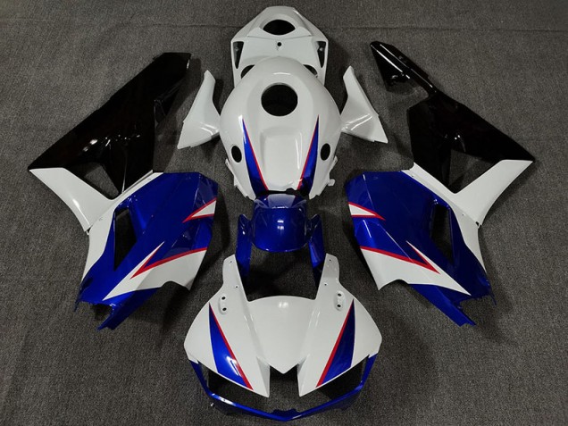 Blanco Brillante & Azul Intenso 13-23 CBR600RR Carenado Moto