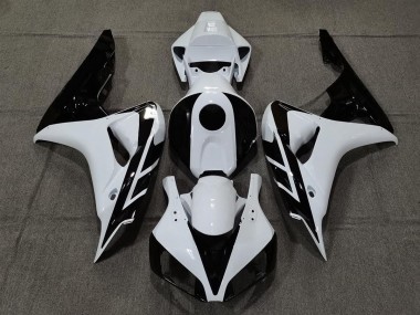 Blanco Brillante & Negro 06-07 CBR1000RR Carenado Moto