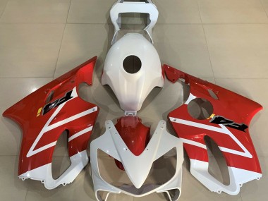 Blanco Brillante & Rojo 01-03 CBR600 F4i Carenado Moto