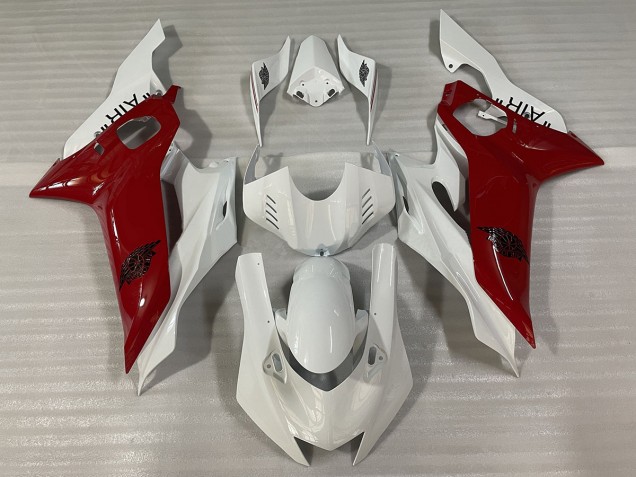 Blanco Brillante & Rojo J AIR 17-21 R6 Carenado Moto