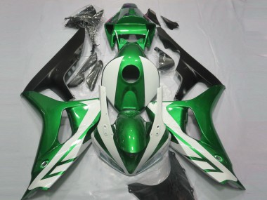 Blanco Brillante & Verde 06-07 CBR1000RR Carenado Moto