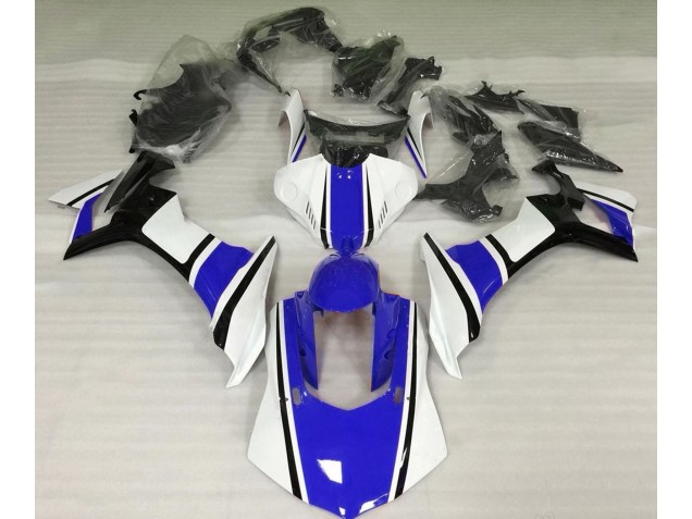 Blanco Brillo Azul & Negro 15-19 R1 Carenado Moto