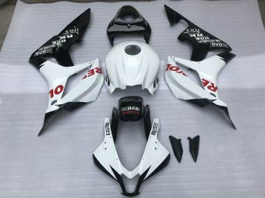 Blanco Brillo & Rojo Repsol 07-08 CBR600RR Carenado Moto