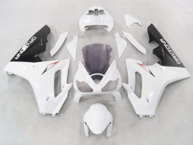 Blanco Con Bajos Negros 06-08 Daytona 675 Carenado Moto