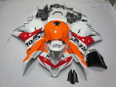 Blanco Naranja Repsol 09-12 CBR600RR Carenado Moto