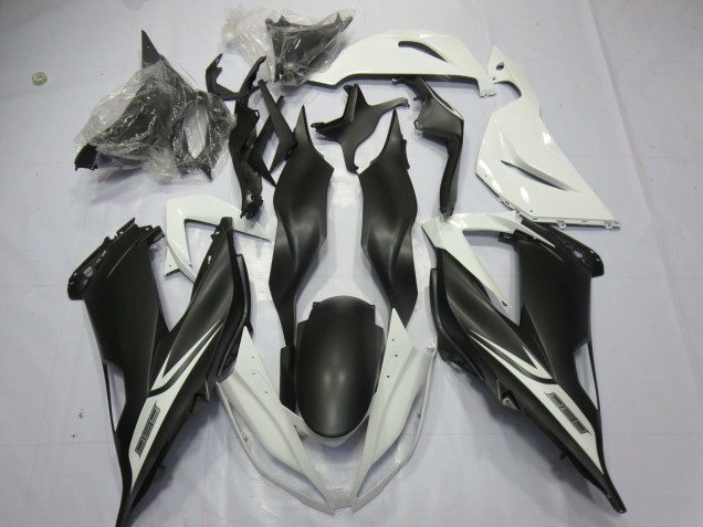 Blanco Negro Mate 13-18 ZX6R Carenado Moto