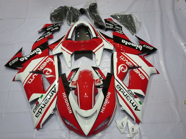 Blanco Rojo 06-07 ZX10R Carenado Moto