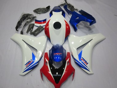 Blanco Rojo & Azul 08-11 CBR1000RR Carenado Moto