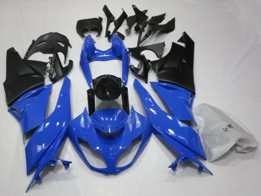 Brillante Azul & Negro 09-12 ZX6R Carenado Moto