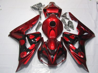 Caramelo Rojo & Negro 06-07 CBR1000RR Carenado Moto