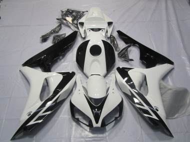 Estilo Blanco & Negro OEM Sin Calcomanías 06-07 CBR1000RR Carenado Moto