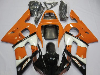 Naranja Blanco & Negro 98-02 R6 Carenado Moto