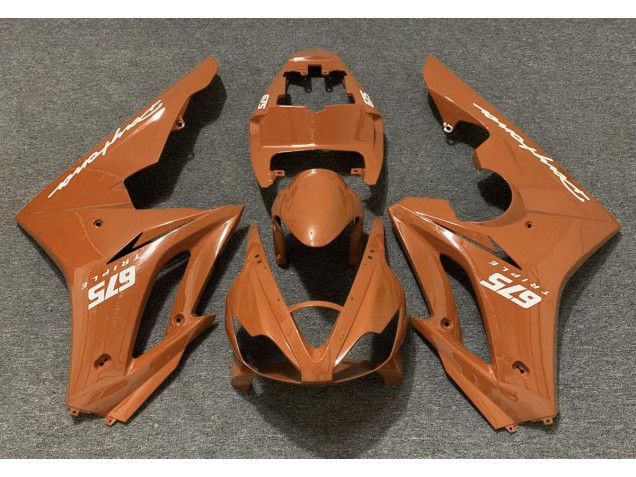 Naranja Brillante 06-08 Daytona 675 Carenado Moto