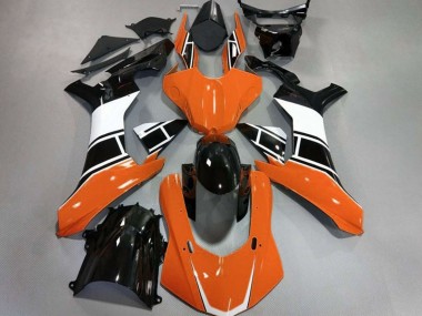 Naranja Brillante Blanco & Negro 15-19 R1 Carenado Moto