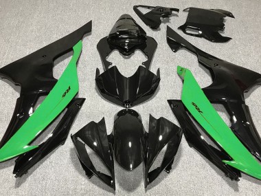 Negro Brillante & Verde 08-16 R6 Carenado Moto