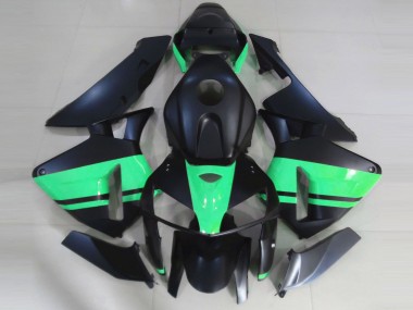 Negro Mate & Verde Especial 05-06 CBR600RR Carenado Moto