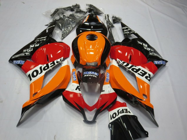 Negro Repsol 09-12 CBR600RR Carenado Moto