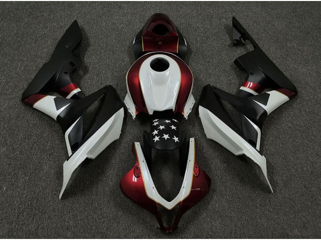 Racing Rojo & Negro 09-12 CBR600RR Carenado Moto