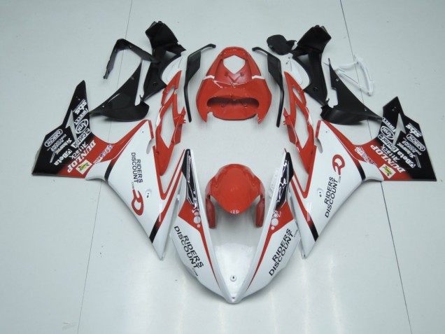 Rojo & Blanco 13-16 Daytona 675 Carenado Moto