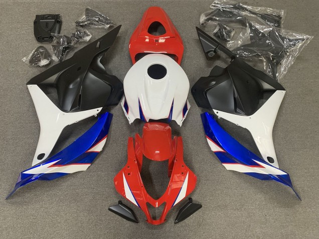 Rojo Brillante Azul & Blanco 09-12 CBR600RR Carenado Moto