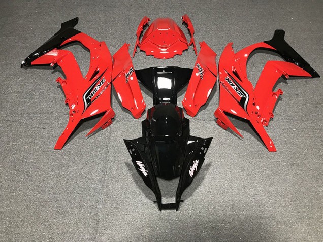 Rojo & Negro 11-15 ZX10R Carenado Moto