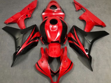 Rojo Perla & Negro 07-08 CBR600RR Carenado Moto