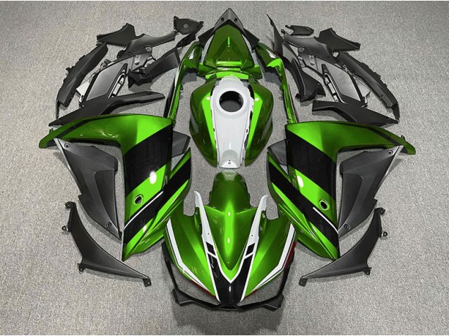 Verde Blanco & Negro 15-18 R3 Carenado Moto