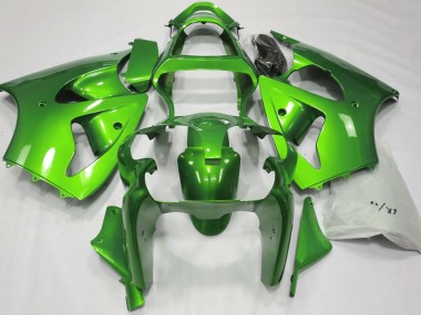 Verde Metalizado 00-02 ZX6R Carenado Moto