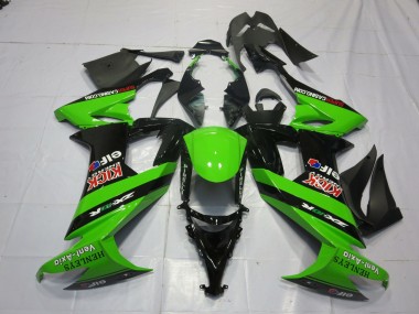 Verde & Negro 08-10 ZX10R Carenado Moto