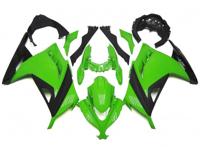 Verde & Negro De Alto Brillo 13-18 Ninja 300 Carenado Moto